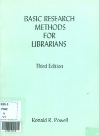 Image of Basic Research methods for librarians