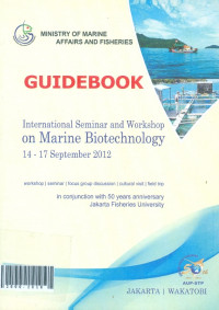 Image of Guidebook international seminar and workshop on marine biotechnology 14 - 17 september 2012