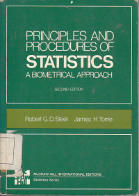 Image of Principle And Procedures Of Statistics