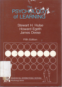 Image of The psychology of learing / Stewart H. Hulse; Howard Egeth; James Deese